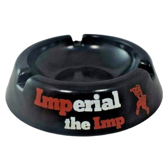 Vintage Imperial the Imp Black Collectible Ashtray - Picture 2 of 4